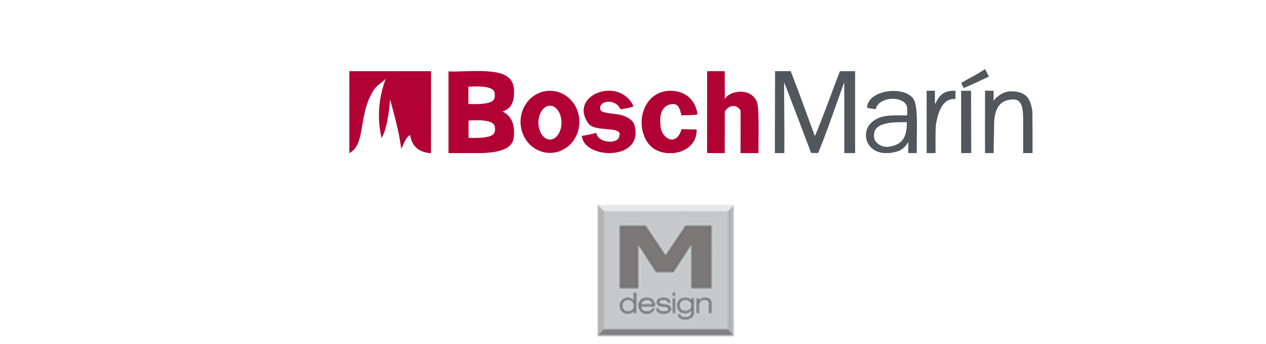 Logo Bosch Marin y MDesign