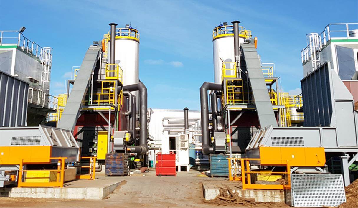 Caldera de biomasa en industria maderera